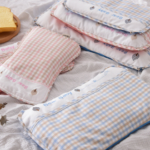 Childrens pillow baby pillow 0-3-7 years old baby pillow Ramie material pillowcase available all seasons can be removed and washed