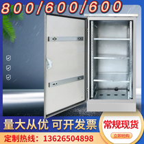 Stainless steel outdoor rain protection network equipment cabinet outdoor exchange monitoring floor control box 800*600*600
