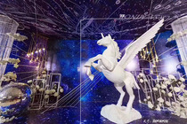 Big Pegasus ornaments FRP Pegasus sculpture crafts wedding props wedding Pegasus model wedding supplies