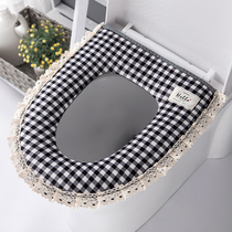 Summer thin universal thickened toilet seat washer cover zipper toilet cute waterproof toilet pad home