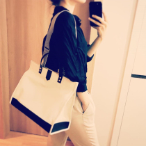 2022 new Korean tide hot mom simple Joker canvas shoulder cross body multifunctional waterproof mommy bag