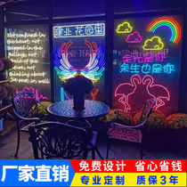 Customized 12v flexible soft light with Shape Bar decoration ins neon luminous characters led signboard Billboard