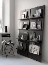 Netred blogger recommends Nordic ins minimalist art bookshelf storage rack magazine rack floor rack multi-layer rack customization