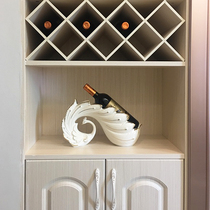 European-style red wine rack ornaments living room wine cabinet decorations creative home wine tray modern minimalist wine bottle shelf