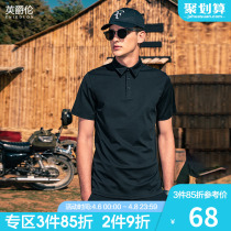 British knightsman Beads Cotton Turtlenecks Polo Shirt Male Business Casual T-Shirt Mercerized Men Paolo Short Sleeve Pure Color 100 lap