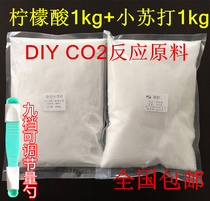 Food grade citric acid baking soda DIY carbon dioxide generator reaction raw material fish tank homemade CO2