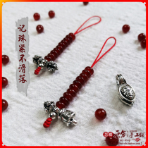  Hui butterfly natural red agate Tibetan Silver Buddha beads counter Tibetan Tantric chanting Mantra Bodhi accessories ZY32