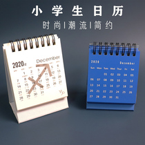 2021 ox year simple solid color cartoon mini calendar creative desktop ornaments Primary School students portable small desk calendar