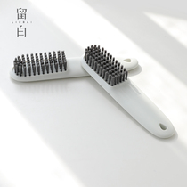Long-handled soft fur shoe brush plastic household travel portable shoe washing brush Simple solid color dormitory laundry cleaning brush