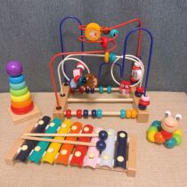 Baby Boy Puzzle around Pearl Toys 0-1 1 year-old baby Early education Puzzle Strings Beads 2-3 Male Girl Kinetic Brain Multifunction