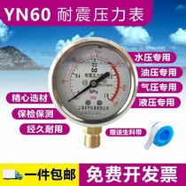 YN60 seismic pressure gauge Seismic water purifier Air compressor 2 points 4 points hydraulic pump Hydraulic hydraulic stainless steel