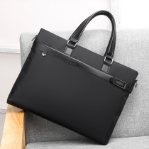 Mens handbag Business briefcase Male handbag Large capacity Working mens bag waterproof nylon single shoulder inclined satchel bag