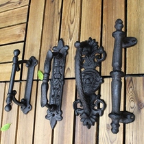 European retro atmosphere Garden courtyard Cast iron craft door handle handle Hand pull Home decoration wall decoration door handle