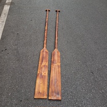 1 8 meters-3 meters long solid wood carbon-fired antique oar fir oar paddling performance props paddles can be customized
