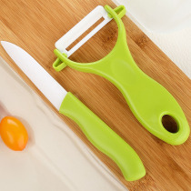 Antibacterial non-abrasive ceramic cutter 3 inch with knife sleeve ceramic fruit knife non-folding melon knife sharp fashion creative