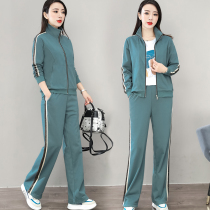 Spring Lady Casual Sportswear Suit Women 2022 New Vegemon Pants Spring Autumn Fashion Foreign Air Two Sets