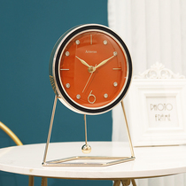 Modern light luxury desktop clock living room clock ornaments home table clock ornaments home table clock clock sitting clock