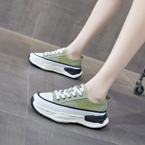 Canvas shoes childrens spring 2021 New Wild casual thick-soled white early Autumn Spring and Autumn old shoes autumn