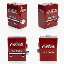 Korean creative gift retro cola toothpick box vending machine shape Press toothbox pendulum