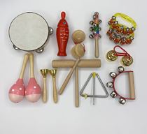 Orff musical instrument set combination kindergarten Primary School early education musical instrument toy triangle iron sand hammer tambourine Bell