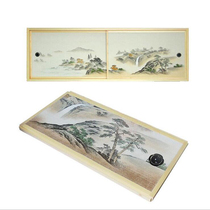 North wood tatami Imported from Japan small door paper Fosma paper Fosma heaven and earth bag with cabinet door paper Landscape painting