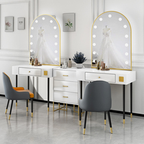 Nordic wedding shop dressing table with lamp professional photo studio photography makeup artist special light luxury beauty salon dressing table table