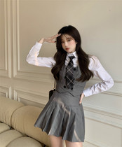 maje allure suit Academy style suit School uniform British Japanese spring and autumn uniform full set of student female