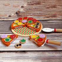 Export German Pizza House wooden toys kindergarten corner simulation kitchen toys children role play