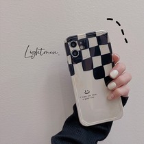 Apple 13 phone case iPhone12 suitable for checkerboard iPhone12Promax set retro tide brand Japanese Korean style