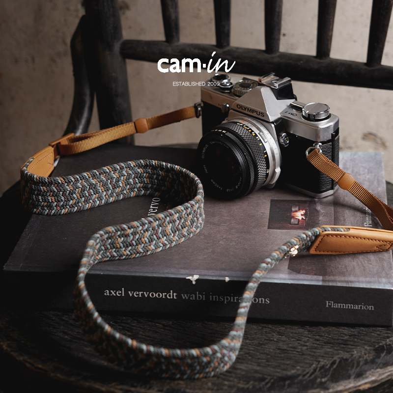カムインジェイ・チョウ MV 同じスタイルのコットンカメラストラップレトロホルターストラップ富士ソニーキヤノンニコンに適しています