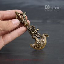 Pure copper diamond pestle solid brass demon bronze hand to antique fine carving copper hand to piece antique copper
