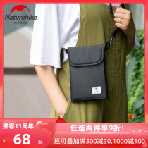 Naturehike embezzlement anti-theft brush travel ID bag multi-function ticket mobile phone storage bag portable shoulder bag