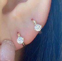 Venhuan Jewelry 18K Rose Gold 20 Single vs Diamonds Earrings Diamond Earrings Earrings Earrings