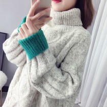 Breast-feeding winter clothes go out turtleneck sweater female hot mom large size breast-feeding bottoming shirt autumn and winter clothes wear breast-feeding jacket