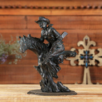Western wind equestrian crafts ornaments creative western cowboy hunting equestrian ornaments eight feet dragon BCL768809