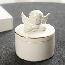 Pet hair tooth storage box death commemorative collection Chinese cute cat dog ashes relics