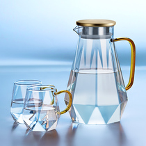 Cold kettle glass heat-resistant high temperature household summer cool water bottle bubble teapot set large capacity cold pot boiled water Cup