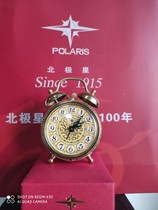 Polaris out of print stock new metal lace double bell small alarm clock German technology all copper mechanical movement
