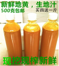Jiaozuo fresh Rehmannia juice authentic fresh Rehmannia juice raw land Rehmannia pith juice 500g order to buy 4 get 1