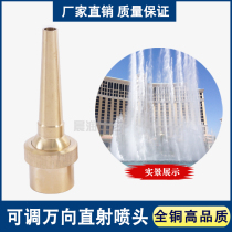 Copper 1 point 2 point 4 point universal DC nozzle adjustable direct shot garden garden landscape Square Hotel music fountain