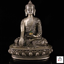 Folk Collection Old copper and silver Sakimani Buddha at the mercy of the Buddha