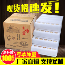 The box of earth egg packaging box shock-proof delivery mail foam egg tops pearl cotton packaging box packaging eggs anti-fall