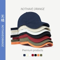 ins Tide baseball cap female Korean version of face small spring autumn Net red soft top blue hat male summer solid color cap