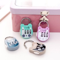 Notebook digital small code lock padlock Mini small lock box bag lock metal suitcase bag stationery box