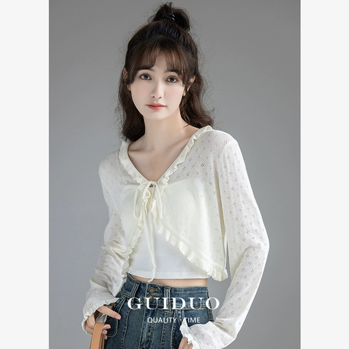 Одежда для защиты от солнца, шелковая летняя тонкая рубашка, кардиган, куртка, коллекция 2023, защита от ультрафиолета