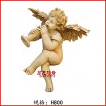 Sandstone round carving Sandstone relief Hotel courtyard Hotel bar club community decoration materials Angel four