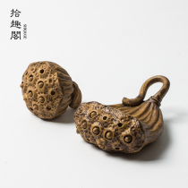 Handmade purple sand tea pet ornaments Showerhead tea pet ceramics Kung Fu tea tea mat ornaments Tea play tea ceremony tea ware