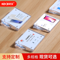 Bevel acrylic price card display card Price card label card Transparent crystal table small table card strong magnetic table card table card table sign Furniture home goods mobile phone price display card Stand card