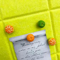 4 orange pin cute fruit I-shaped nail Cork nail message board photo Special nail exquisite box