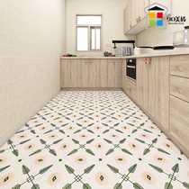 Nordic Art small tiles wall tiles toilet flower tiles Kitchen restaurant non-slip floor tiles balcony retro color